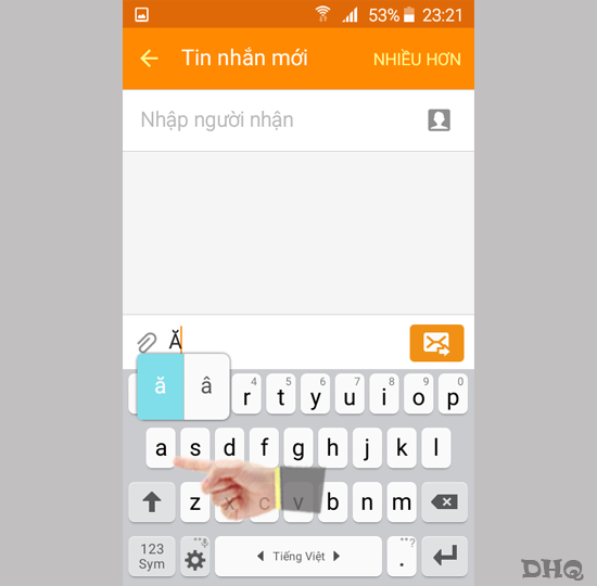 Chọn chữ cái để bỏ dấu